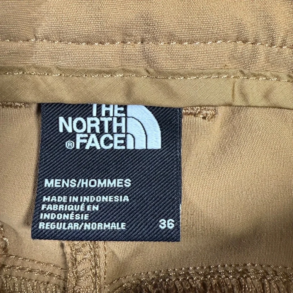 The North Face Mens Regular Fit Khaki Hiking Pants Outdoor Stretch Chino Size 36